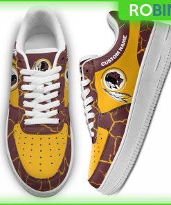 Custom Name Washington Redskins NFL Sneakers – Custom AF 1 Shoes