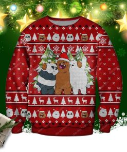 We Bare Bears 3d Print Ugly Christmas Sweatshirt