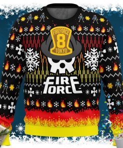 We Didn’t Start the Fire this Christmas Fire Force Ugly Christmas Sweater