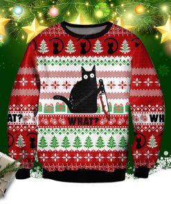What Black Cat Ugly Christmas Sweatshirt, Sweater