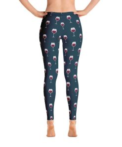 Wine Glass High Waisted Leggings