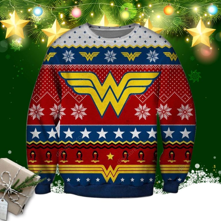 Wonder Woman Ugly Christmas Sweatshirt