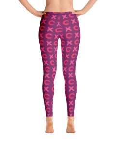 Xoxo Purple Pink High Waisted Leggings