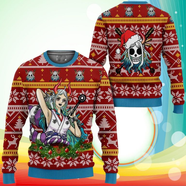 Yamato Ugly Christmas Sweater One Piece Anime Xmas Gifts