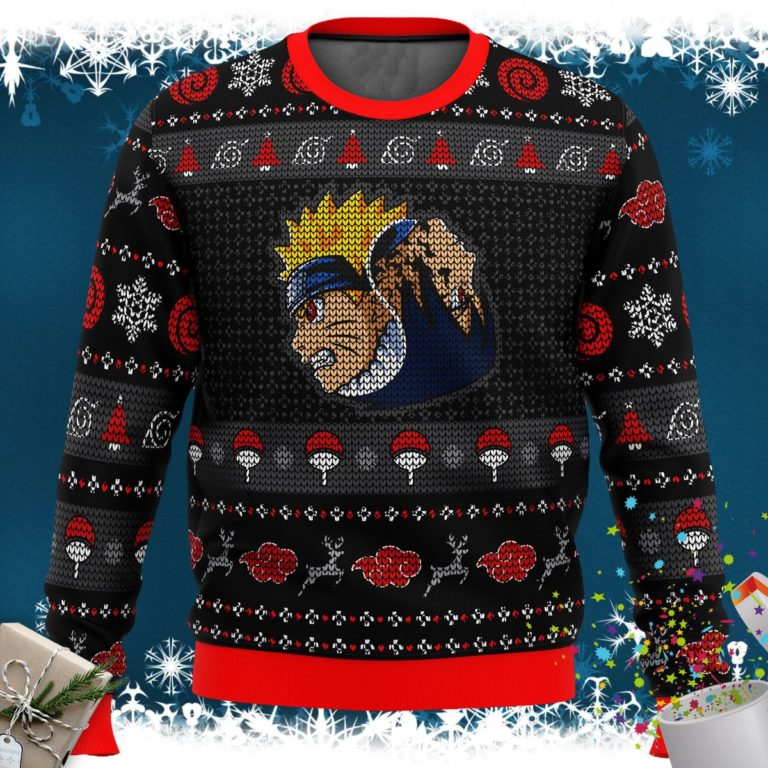 Yin Yang Naruto Sasuke Ugly Christmas Sweater