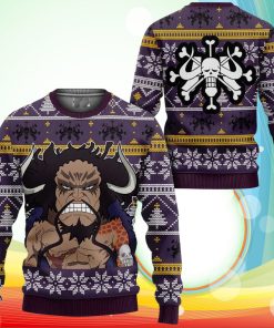 Yonko Kaido Ugly Christmas Sweater One Piece Anime Xmas Gifts