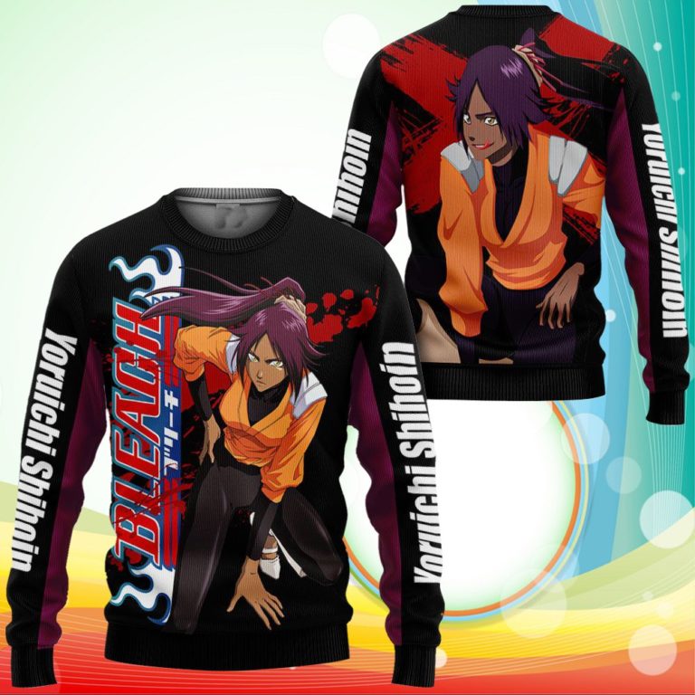 Yoruichi Shihoin Sweatshirt Shirts Bleach Anime Jacket