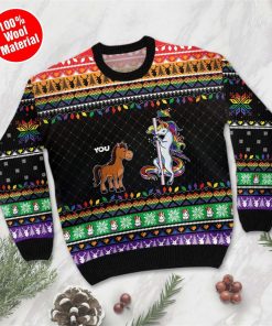You Me Horse And Unicorn Ugly Sweater For LGBT Community On Christmas Days You Me Horse And Unicorn Ugly Sweater For LGBT Community On Christmas Days