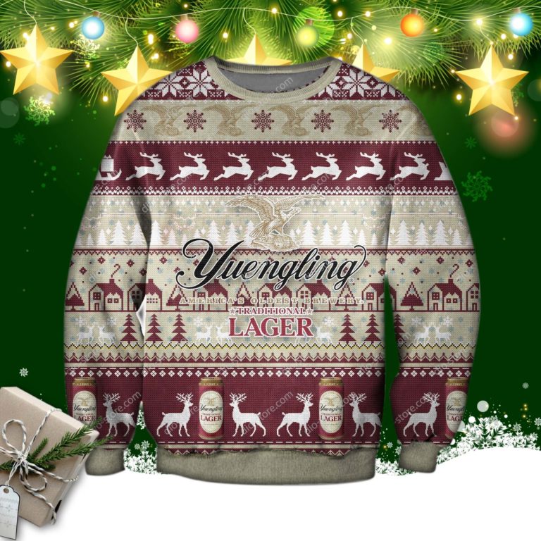 Yuengling Lager Beer Ugly Christmas Sweatshirt, Sweater