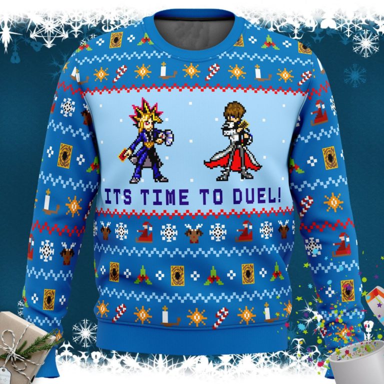 Yugioh Its Time To Duel Ugly Christmas Sweater