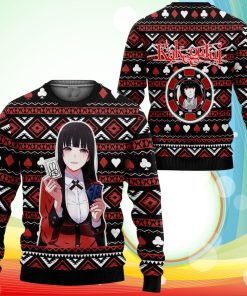 Yumeko Jabami Ugly Christmas Sweater Anime Kakegurui Xmas Gifts Yumeko Jabami Ugly Christmas Sweater Anime Kakegurui Xmas Gifts