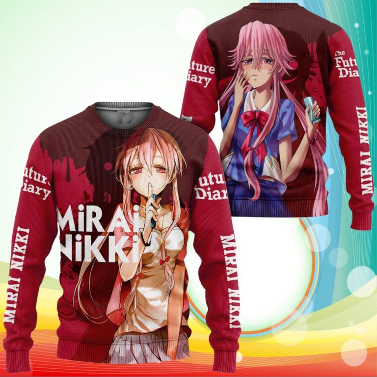 Yuno Gasai Future Diary Mirai Nikki Sweatshirt Anime Jacket Shirts