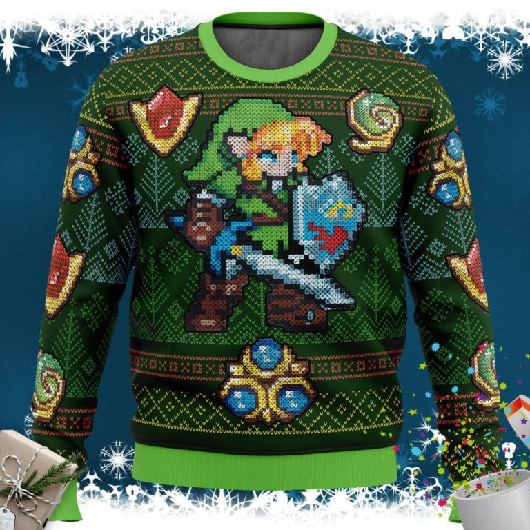 Zelda Link Green Ugly Christmas Sweater