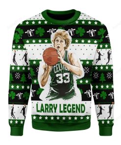 33 Larry Legend Basketball For Unisex Ugly Christmas Sweater 33 Larry Legend Basketball For Unisex Ugly Christmas Sweater