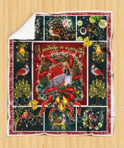 A Partridge In A Pear Tree Fleece Blanket A Partridge In A Pear Tree Fleece Blanket