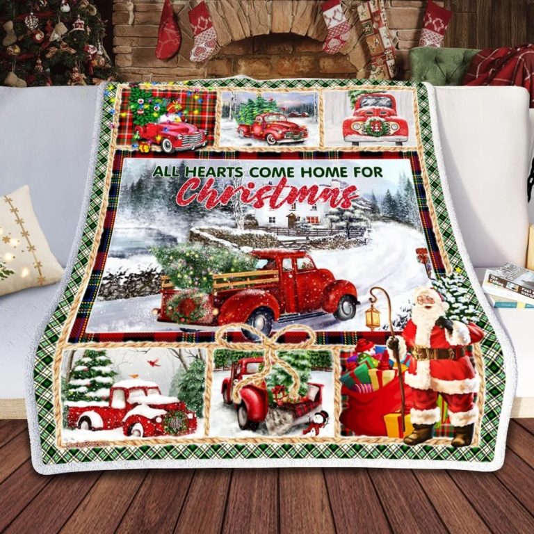 All Hearts Come Home For Christmas, Horse Fleece Blanket