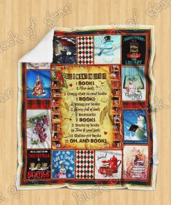 All I Want For Christmas Is Books Fleece Blanket All I Want For Christmas Is Books Fleece Blanket