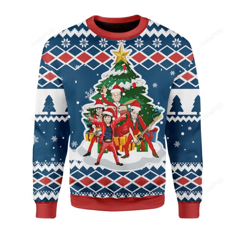 All I Want For Christmas Is Rock And Roll For Unisex Ugly Christmas Sweater