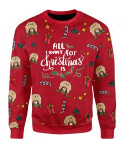 All I Want For Christmas Is You Elf Butt For Unisex Ugly Christmas Sweater