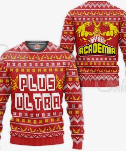 All Might Plus Ultra Ugly Christmas Sweater My Hero Academia Anime Xmas Gift