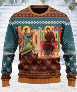 Annunciation Of The Mother Of God For Unisex Ugly Christmas Sweater