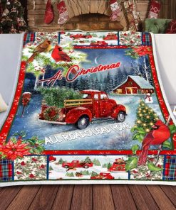 At Christmas All Roads Lead Home Fleece Blanket At Christmas All Roads Lead Home Fleece Blanket