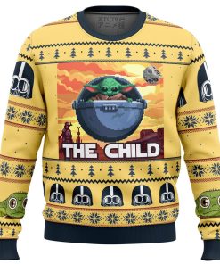 Baby Yoda The Child Mandalorion Star Wars Premium Ugly Christmas Sweater