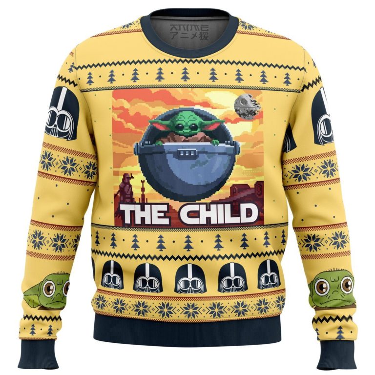 Baby Yoda The Child Mandalorion Star Wars Premium Ugly Christmas Sweater