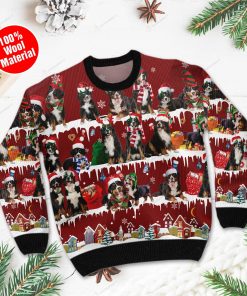 Bernese Mountain Dog Ugly Christmas Sweater