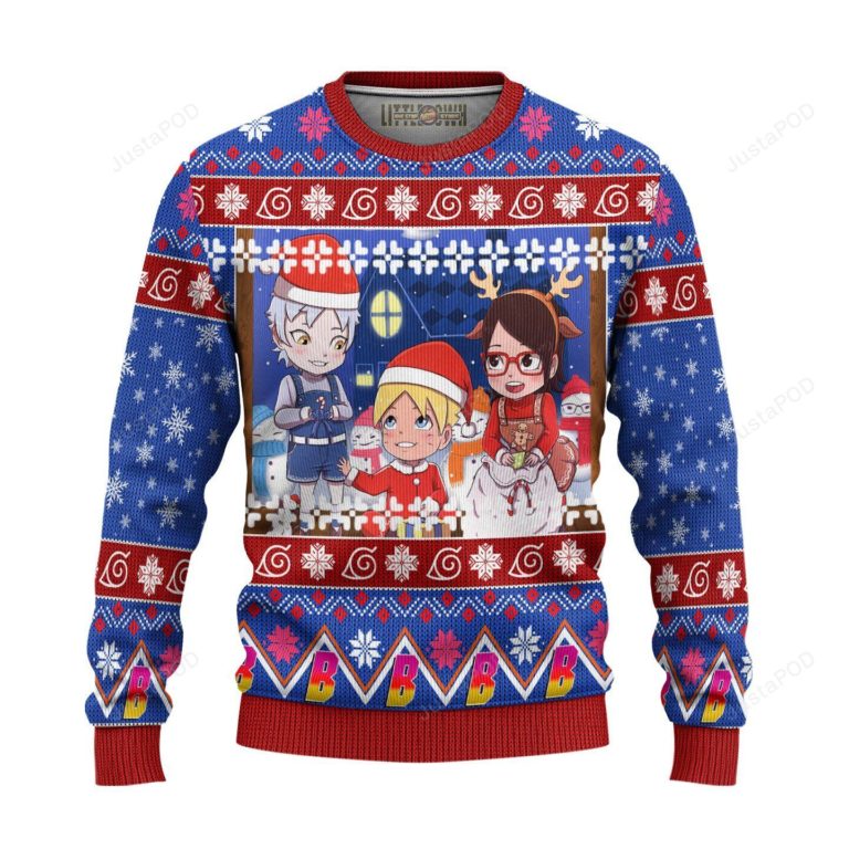Boruto Blue For Unisex Ugly Christmas Sweater