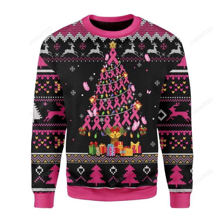Breast Cancer Awareness For Unisex Ugly Christmas Sweater