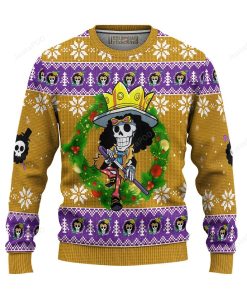 Brook One Piece Anime For Unisex Ugly Christmas Sweater