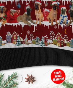 Bullmastiff Ugly Christmas Sweater For Bullmastiff Lovers On National Ugly Sweater