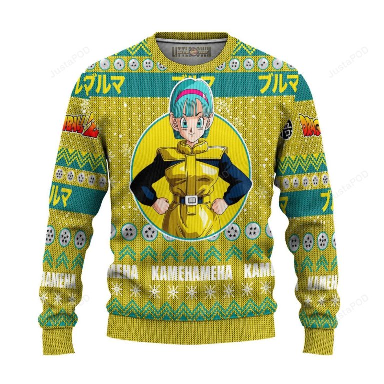 Bulma Anime Dragon Ball Z Ugly Christmas Sweater