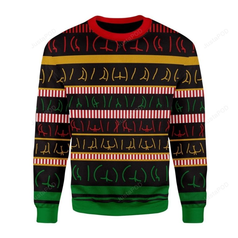 Butts Wall For Unisex Ugly Christmas Sweater