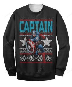 Captain America Ugly Christmas Sweater
