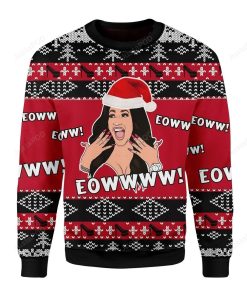 Cardi B Eoww Ugly Christmas Sweater