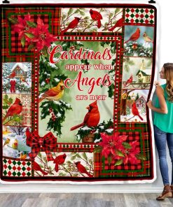 Cardinals Appear When Angels Are Near Fleece Blanket Cardinals Appear When Angels Are Near Fleece Blanket