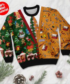 Carpenter Merry Christmas Ugly Sweater At Xmas Time Carpenter Merry Christmas Ugly Sweater At Xmas Time
