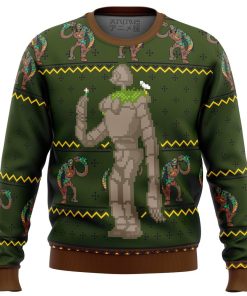 Castle In The Sky Laputan Robot Soldier Premium Ugly Christmas Sweater