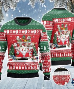 Charolais Cattle Lovers Christmas Van All Over Print Sweater