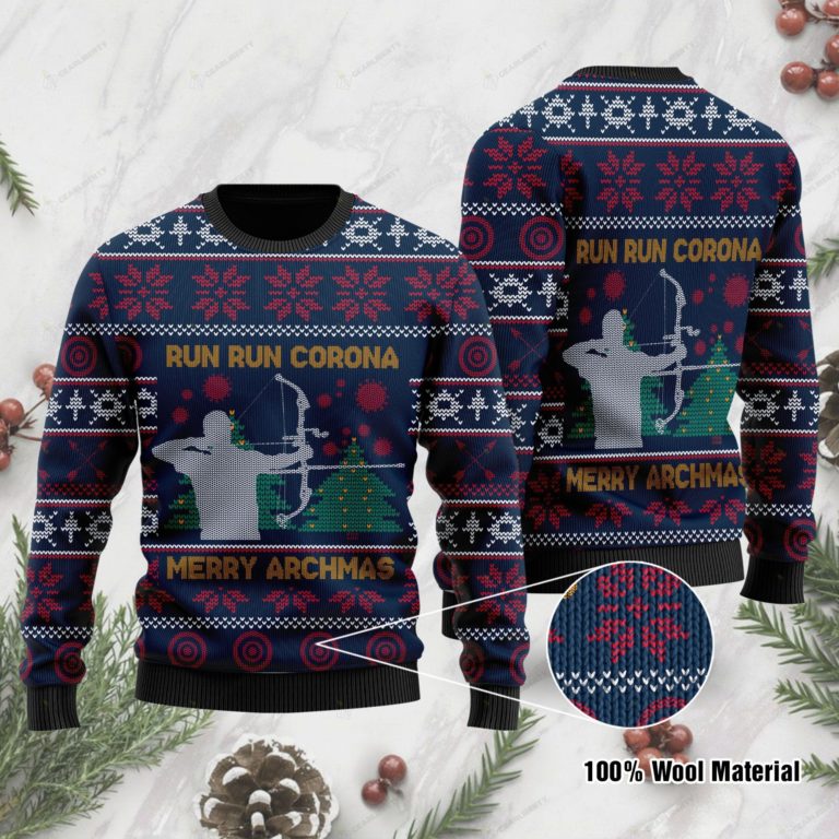 Christmas Archery Ugly Sweater For Archery Lovers On Christmas Days