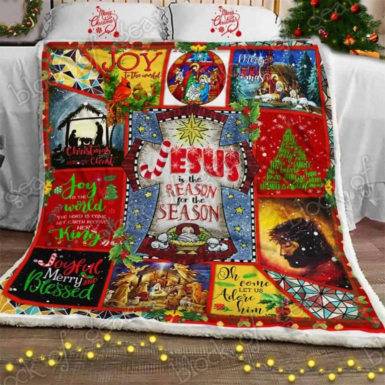 Christmas Begins With Christ Fleece Blanket
