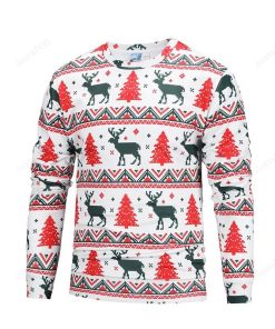 Christmas Deer And Tree Ugly Christmas Sweater