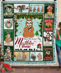 Christmas Sloth Fleece Blanket Christmas Sloth Fleece Blanket