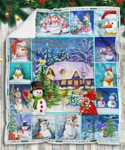 Christmas Snowman Fleece Blanket Christmas Snowman Fleece Blanket