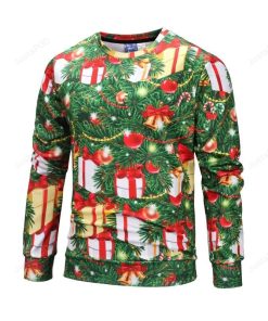 Cool Christmas Gold Bell Gift Ugly Christmas Sweater