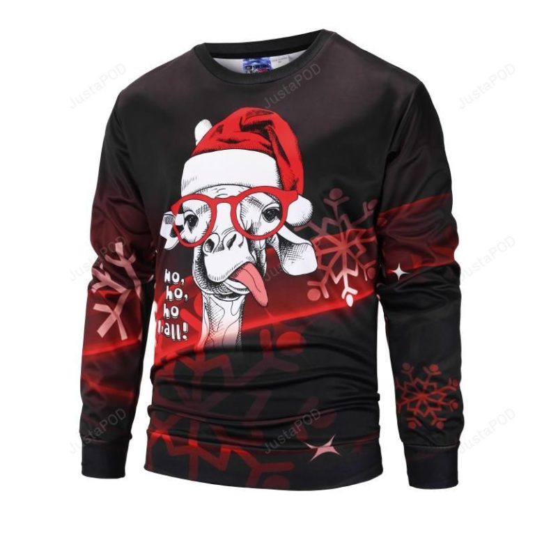 Cool Christmas Snowflake Deer Ugly Christmas Sweater