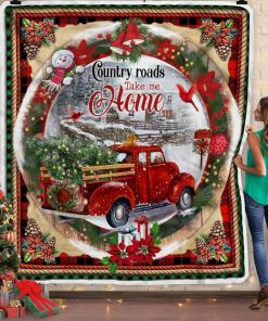Country Roads Take Me Home Fleece Blanket