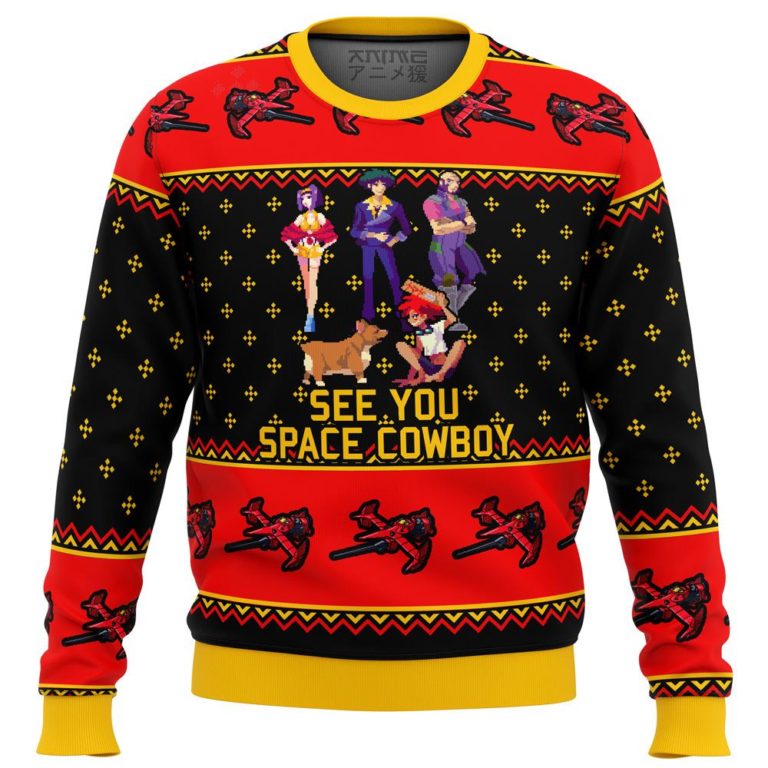 Cowboy Bebop See You Space Cowboy Premium Ugly Christmas Sweater